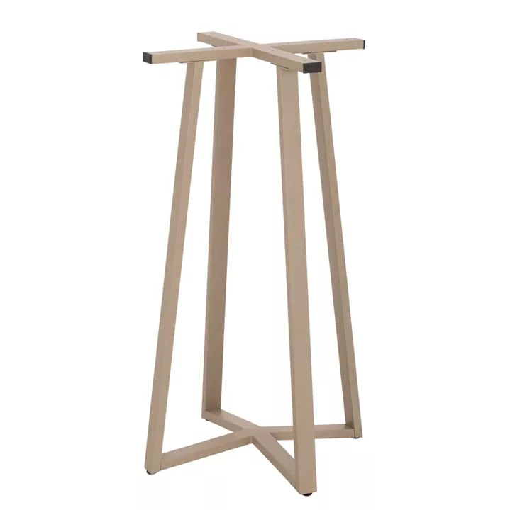 BAR TABLE BASE MEDIUM HEIGHT HM477.25 METAL IN CAPPUCCINO 50x50x89Hcm.