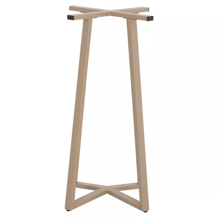 BAR TABLE BASE MEDIUM HEIGHT HM477.25 METAL IN CAPPUCCINO 50x50x89Hcm.