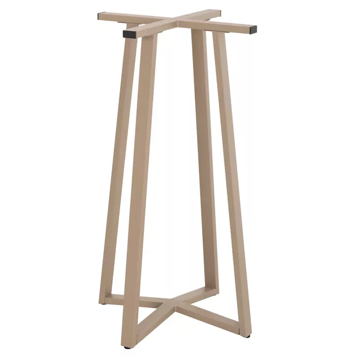BAR TABLE BASE MEDIUM HEIGHT HM477.25 METAL IN CAPPUCCINO 50x50x89Hcm.
