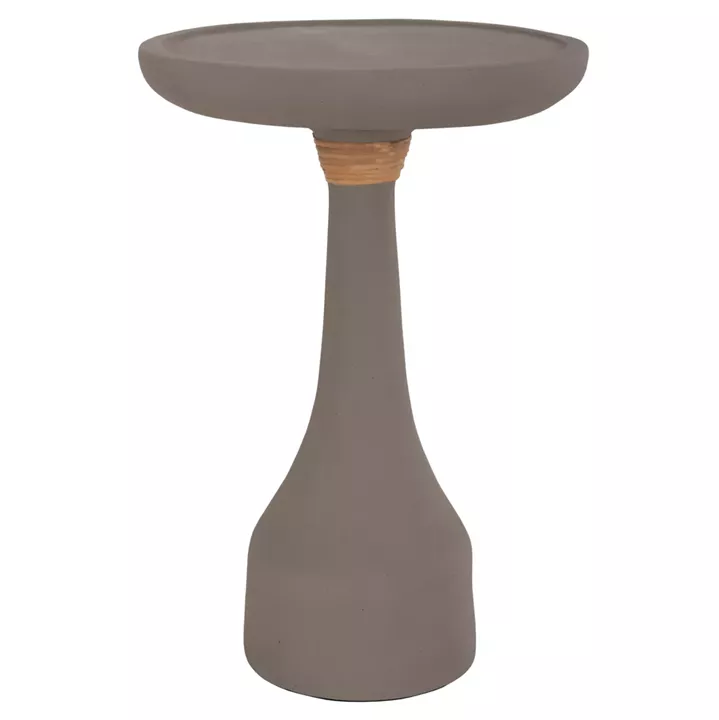 LAMP TABLE ROUND TORG HM18170.03 FIBER CEMENT GREY Φ41x62Hcm.