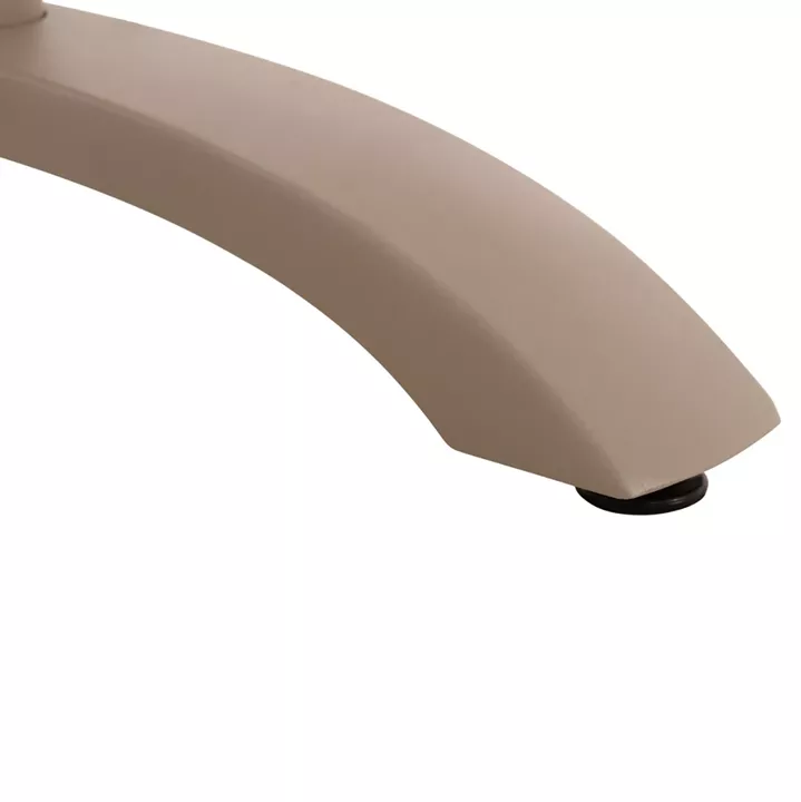 TABLE BASE 2-COLUMN WITH FOLDING CROSSES HM468.25 ALUMINUM IN CAPPUCCINO 104x60x73H