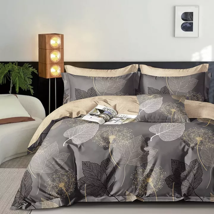 Beauty Home Σετ παπλωματοθήκη υπέρδιπλη Art 12271 Agnes 230x250 Ανθρακί
