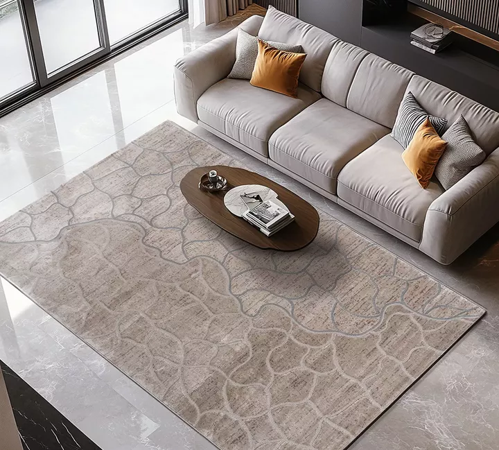 Beauty Home Διάδρομος με το μέτρο Zenia Art 9442 67cm Μπεζ,Γκρι