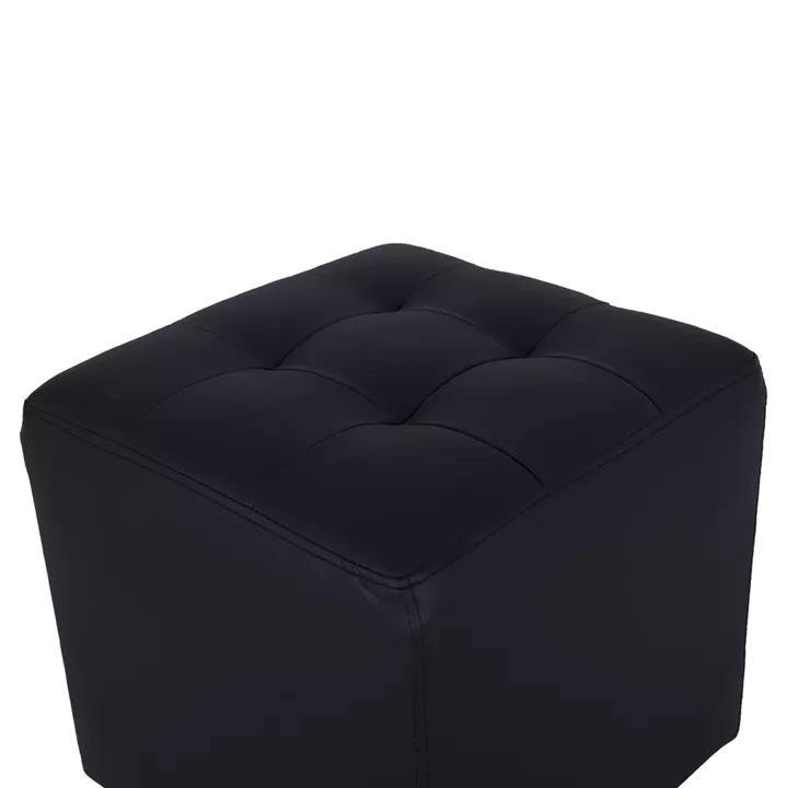 Stool 37x37x35cm With PU black Punk HM264.01