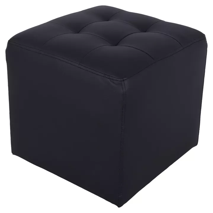 Stool 37x37x35cm With PU black Punk HM264.01
