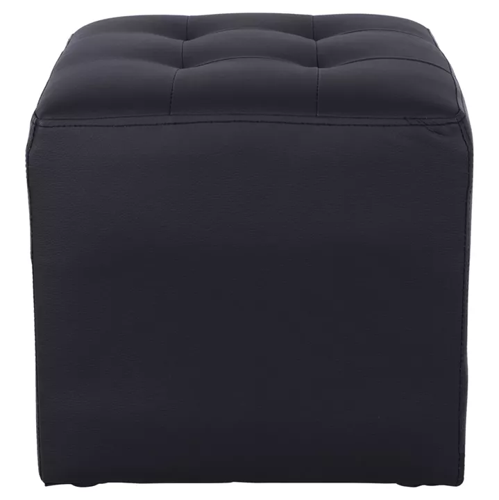 Stool 37x37x35cm With PU black Punk HM264.01