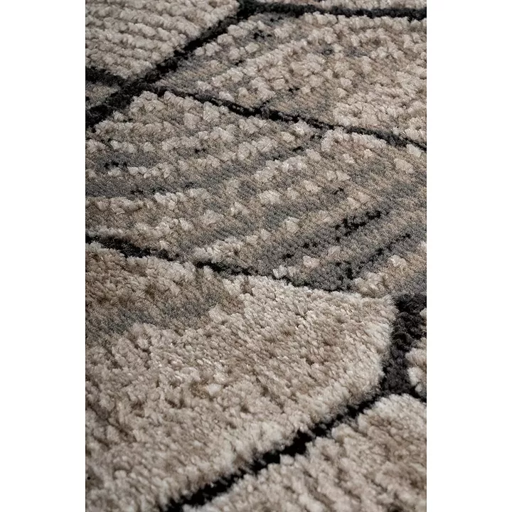 Beauty Home Διάδρομος με το μέτρο Serena Art 9837 67cm Μπεζ,Γκρι