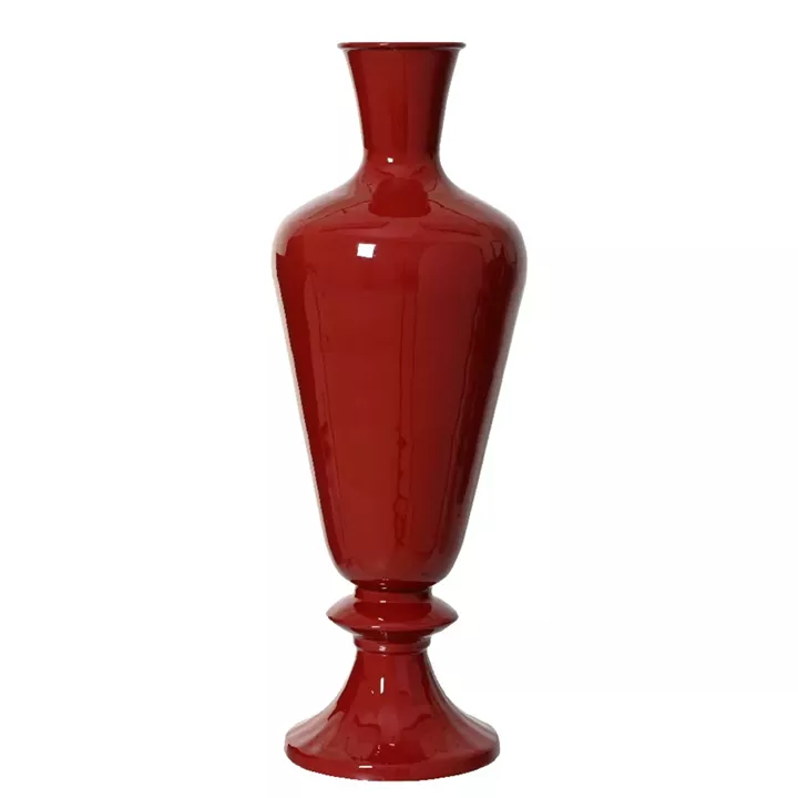 Beauty Home Μεταλλικό Βάζο Μπορντώ 20 x 57cm
