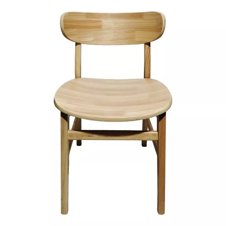 Lumnia chair pakoworld rubberwood in natural shade 46x50x76cm