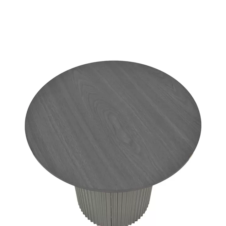 Dovel pakoworld side table mdf in black shade D50x45cm