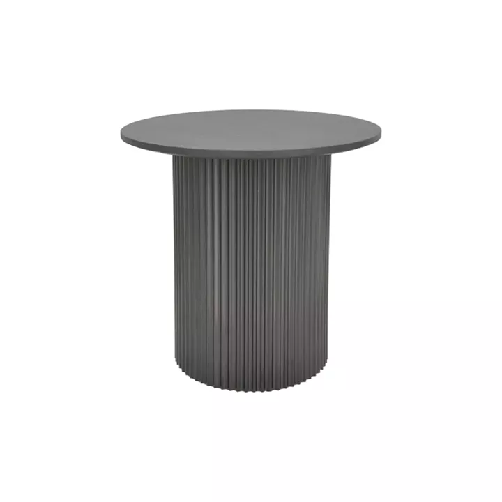 Dovel pakoworld side table mdf in black shade D50x45cm