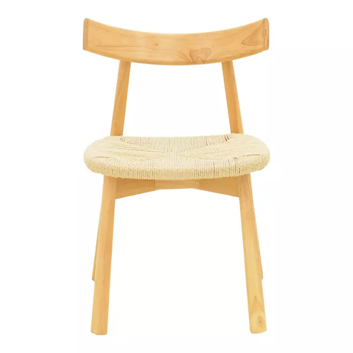 Clareta chair pakoworld rubberwood-rope in natural shade 53x55x79cm
