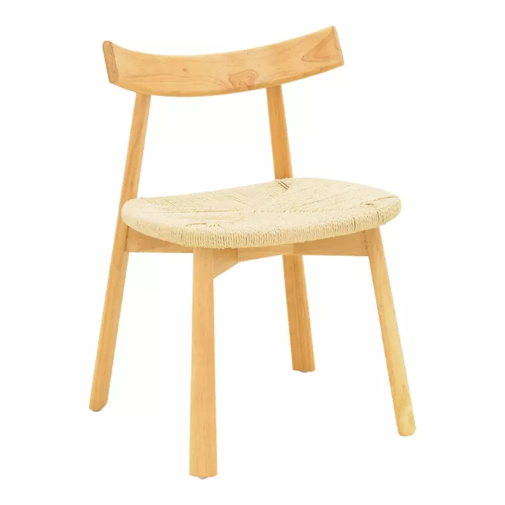 Clareta chair pakoworld rubberwood-rope in natural shade 53x55x79cm
