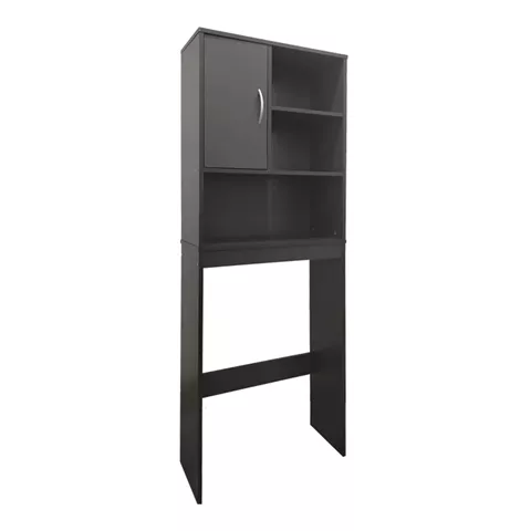 Έπιπλο πλυντηρίου Tazien pakoworld σε ανθρακί απόχρωση 60x24x168.5εκ