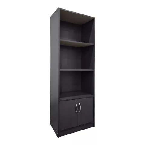 Tekaro pakoworld bookcase in anthracite shade 60x29x166cm