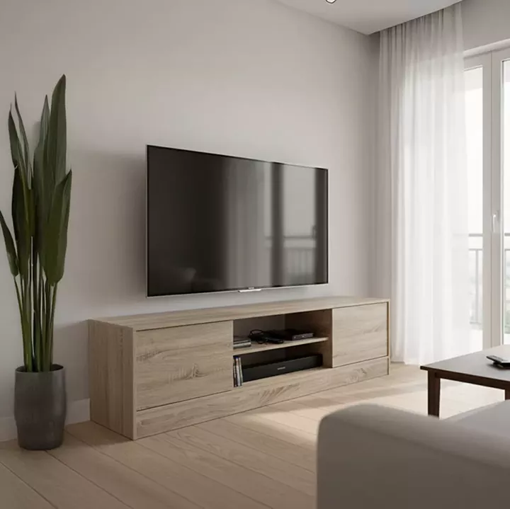 Sasa I pakoworld TV cabinet in sonoma shade 150x35x41.5cm