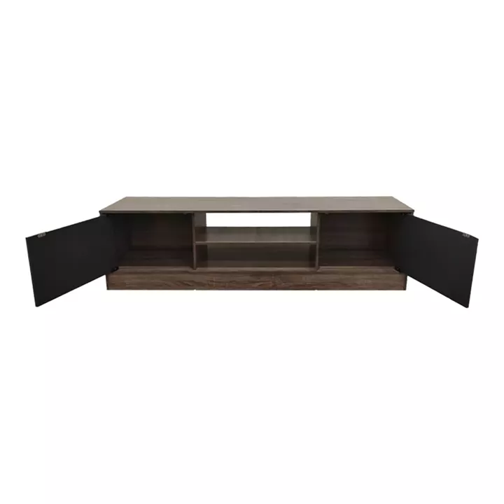 Sasa I pakoworld TV cabinet in oak-anthracite shade 150x35x41.5cm
