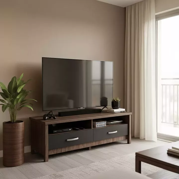 Podizor pakoworld TV cabinet in oak-anthracite shade 120x45x42.5cm