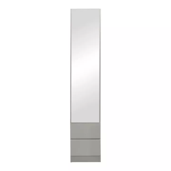 Lostro pakoworld column cabinet with mirror in white 29.5x30x164.5cm
