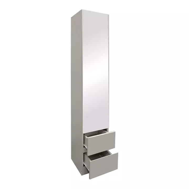 Lostro pakoworld column cabinet with mirror in white 29.5x30x164.5cm
