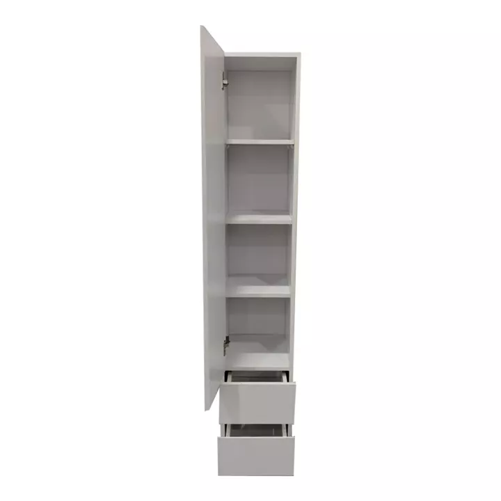 Lostro pakoworld column cabinet with mirror in white 29.5x30x164.5cm