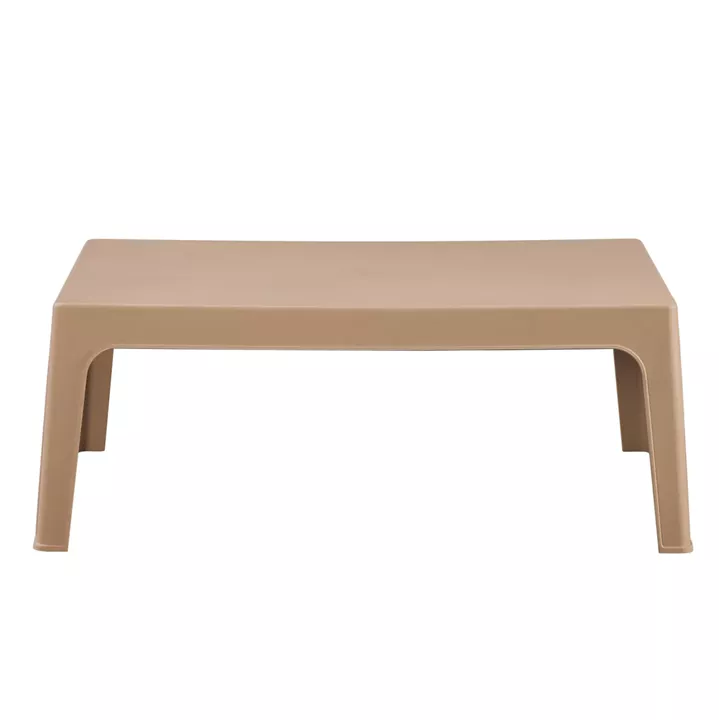 RECTANGULAR COFFEE TABLE SLEEK HM6367.03 POLYPROPYLENE IN CAPPUCCINO 99x59.5x39.5Hcm.