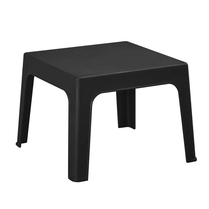 SQUARE COFFEE TABLE SLEEK HM6371.02 POLYPROPYLENE IN BLACK 49.5x49.5x40Hcm.