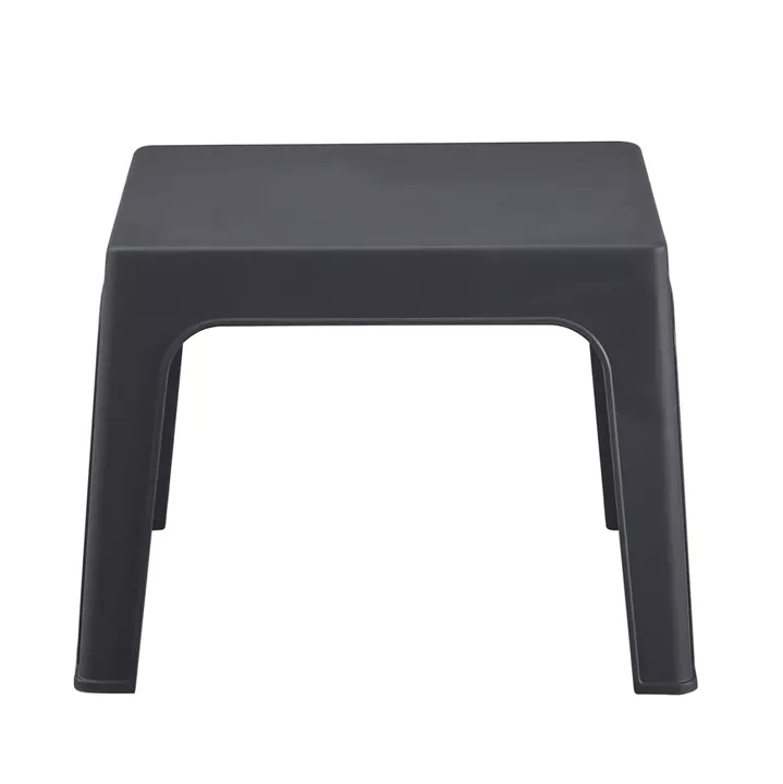 SQUARE COFFEE TABLE SLEEK HM6371.10 POLYPROPYLENE IN DARK GREY 49.5x49.5x40Hcm.