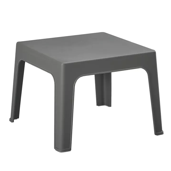 SQUARE COFFEE TABLE SLEEK HM6371.05 POLYPROPYLENE IN DARK OLIVE 49.5x49.5x40Hcm.