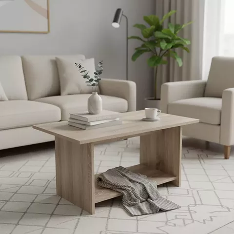 Votalo pakoworld coffee table in sonoma shade 80x40x42cm