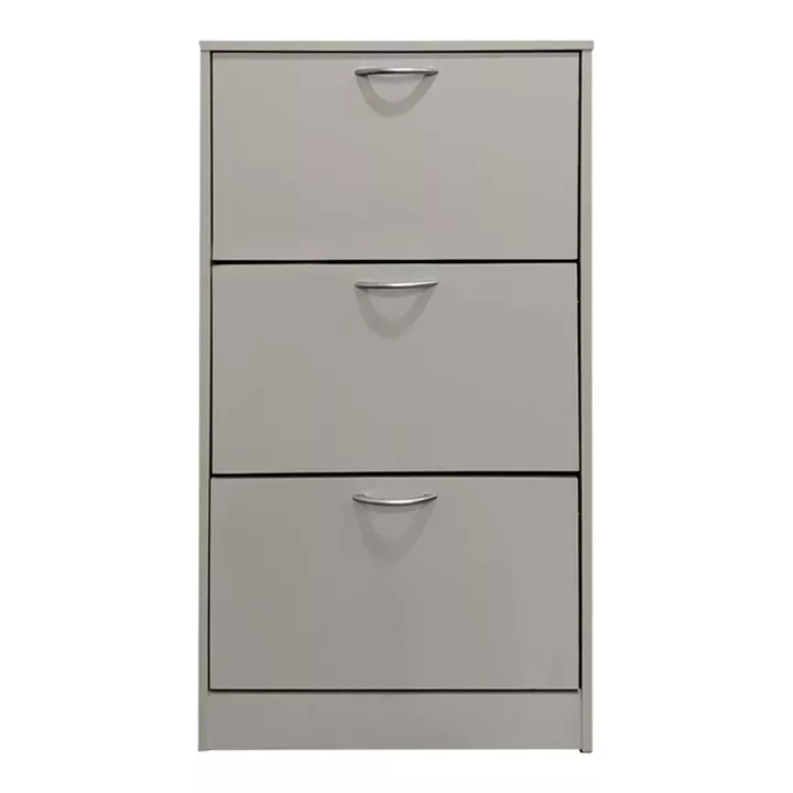 Shoe rack Savaz pakoworld in white 60x24x114cm