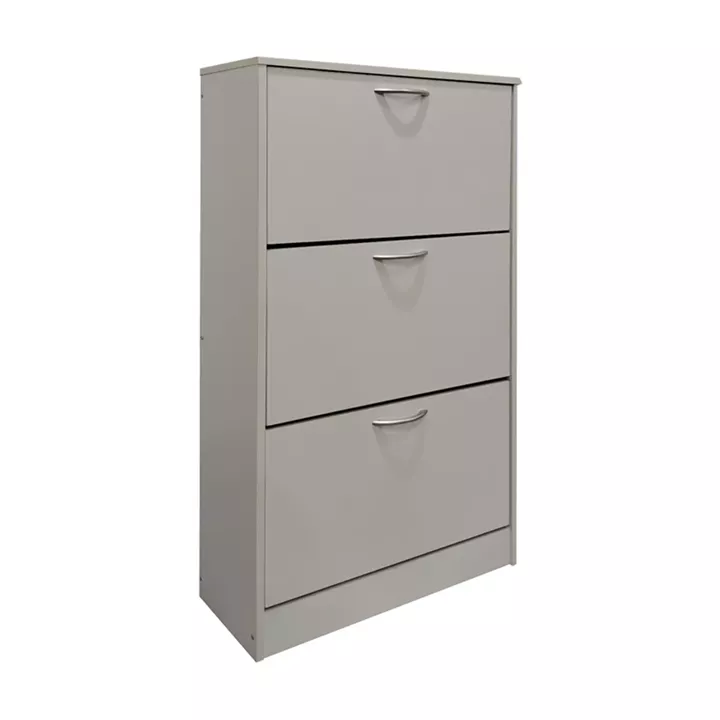 Shoe rack Savaz pakoworld in white 60x24x114cm