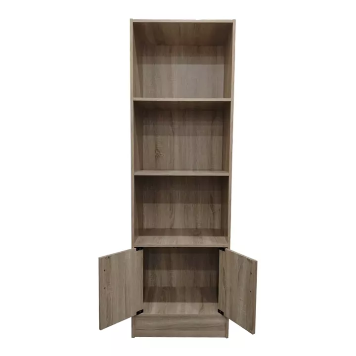Tekaro I pakoworld bookcase in sonoma shade 57x33x180cm