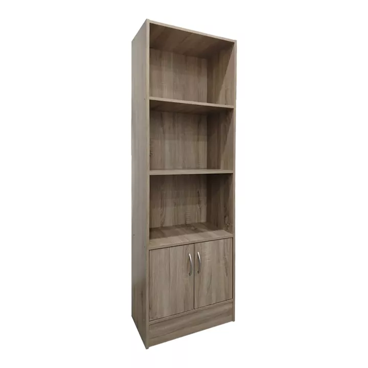Tekaro I pakoworld bookcase in sonoma shade 57x33x180cm