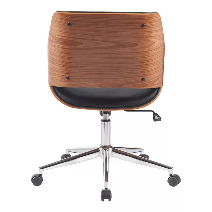 Setulo pakoworld office chair black pu-chrome base 53x61x79-89cm