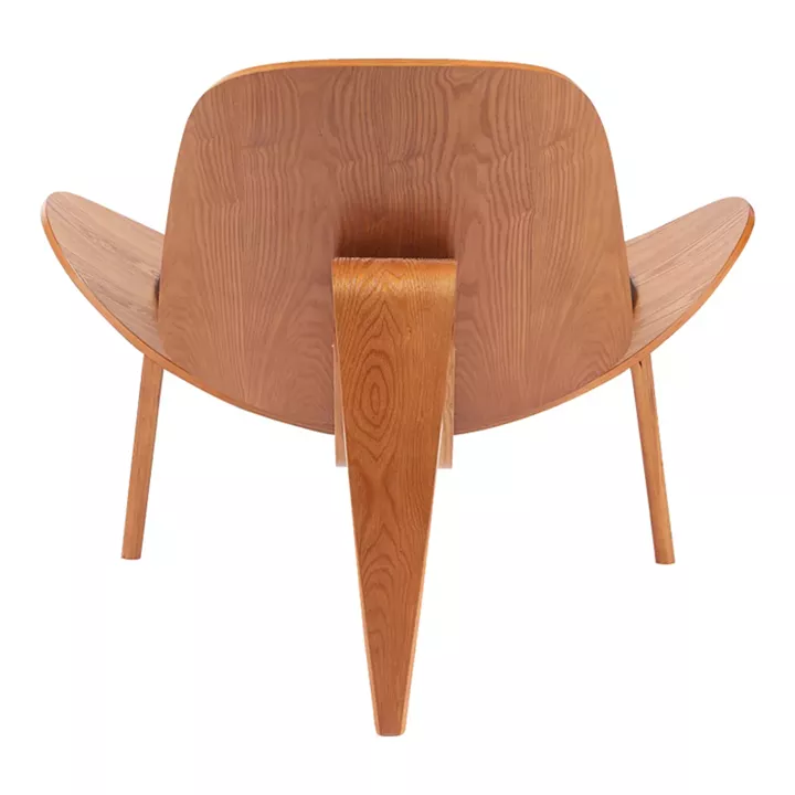 Πολυθρόνα Vilma pakoworld PU μαύρο- plywood καρυδί 90x76.5x74.5εκ