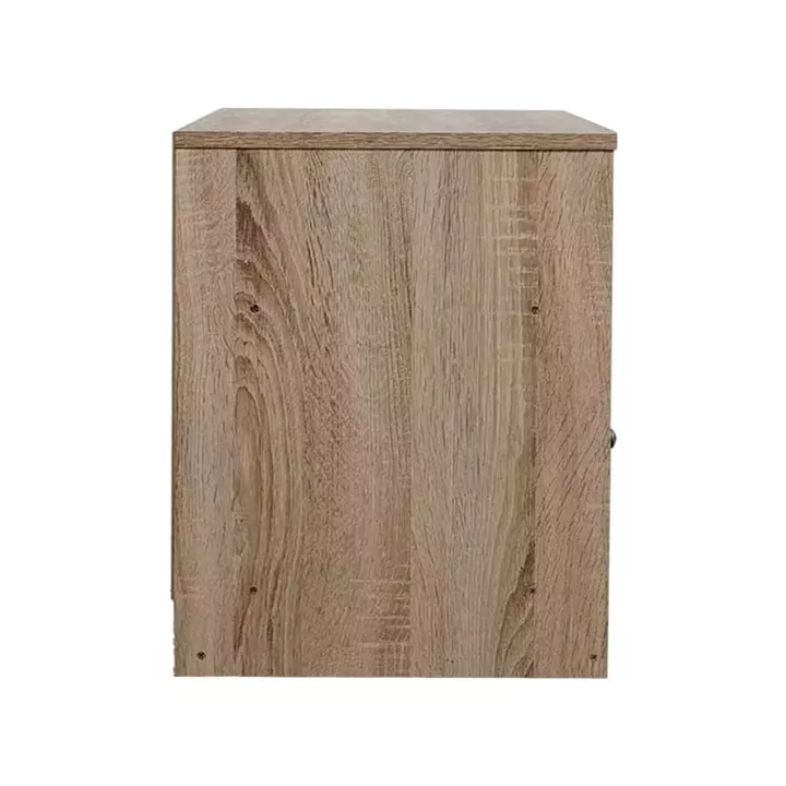 Foly pakoworld bedside table with a cabinet in sonoma-anthracite shade 40x40x50cm
