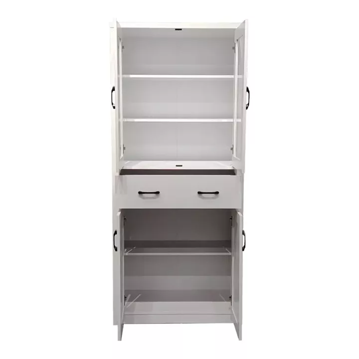 Nisso pakoworld display case-wardrobe in white color 80x40x183.5cm