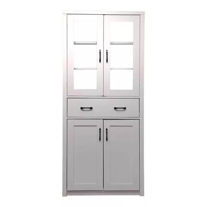 Nisso pakoworld display case-wardrobe in white color 80x40x183.5cm