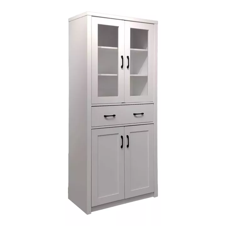 Nisso pakoworld display case-wardrobe in white color 80x40x183.5cm