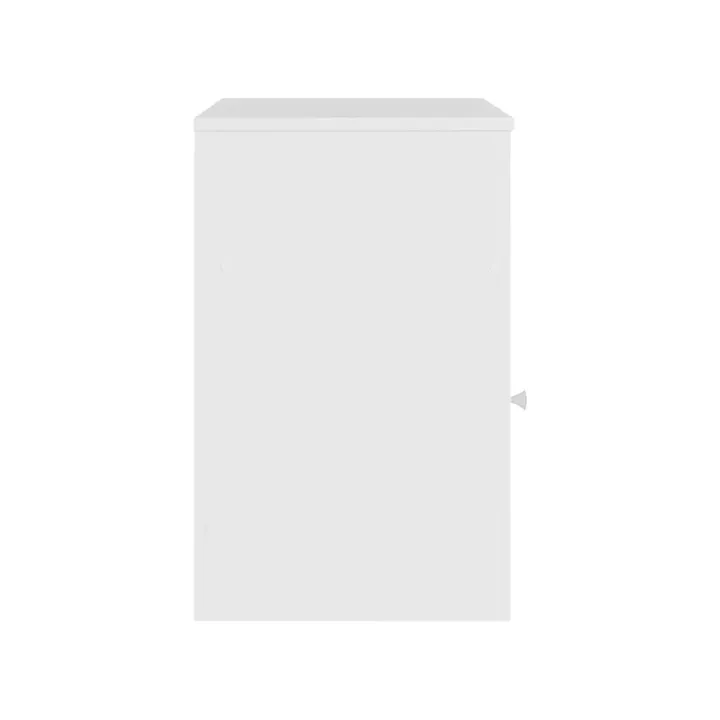 Foly pakoworld bedside table with a cabinet in white 40x40x50cm