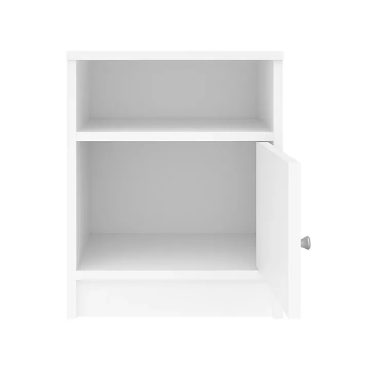 Foly pakoworld bedside table with a cabinet in white 40x40x50cm
