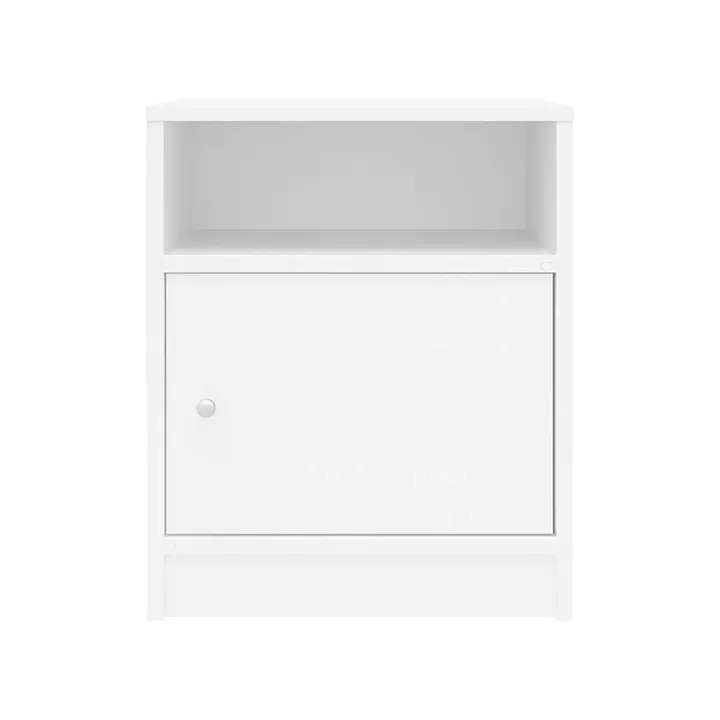 Foly pakoworld bedside table with a cabinet in white 40x40x50cm