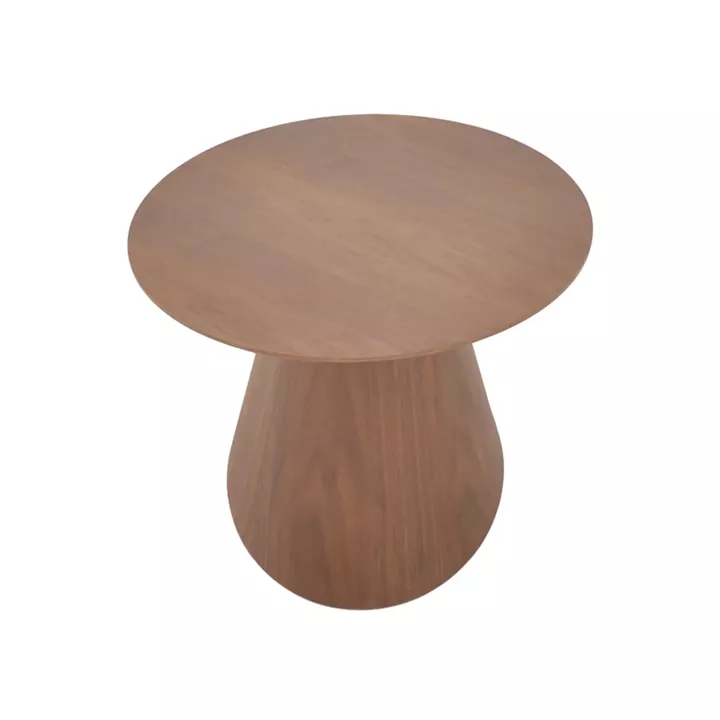 Donda pakoworld coffee table mdf in walnut shade D80x45cm