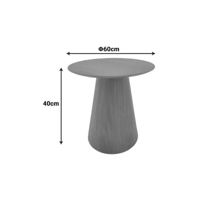 Donda pakoworld coffee table mdf in walnut shade D60x40cm