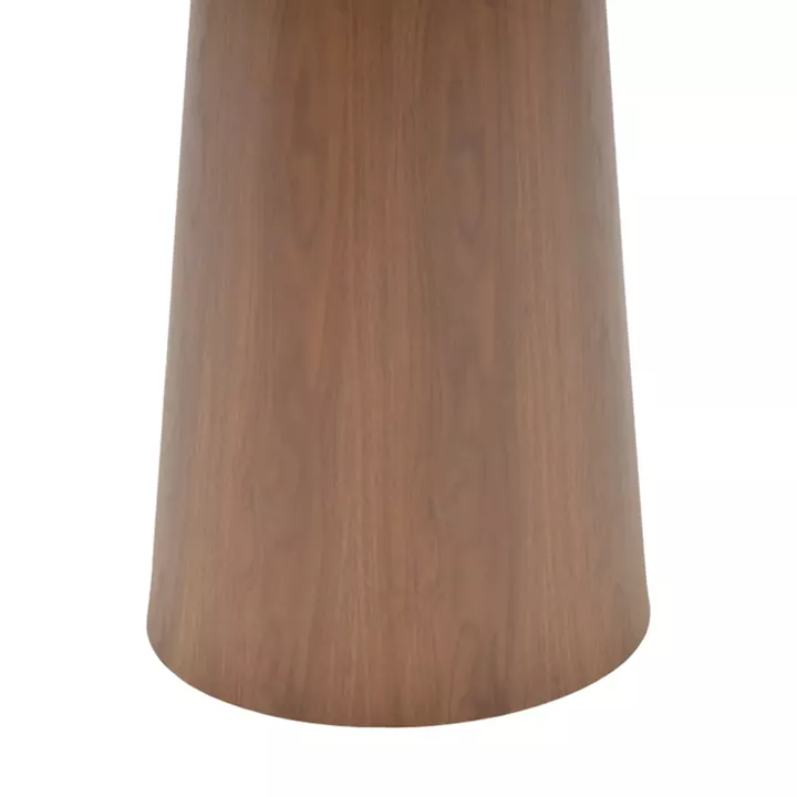 Tραπέζι Donda pakoworld mdf καρυδί Φ100x76εκ