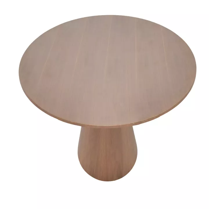 Tραπέζι Donda pakoworld mdf καρυδί Φ100x76εκ