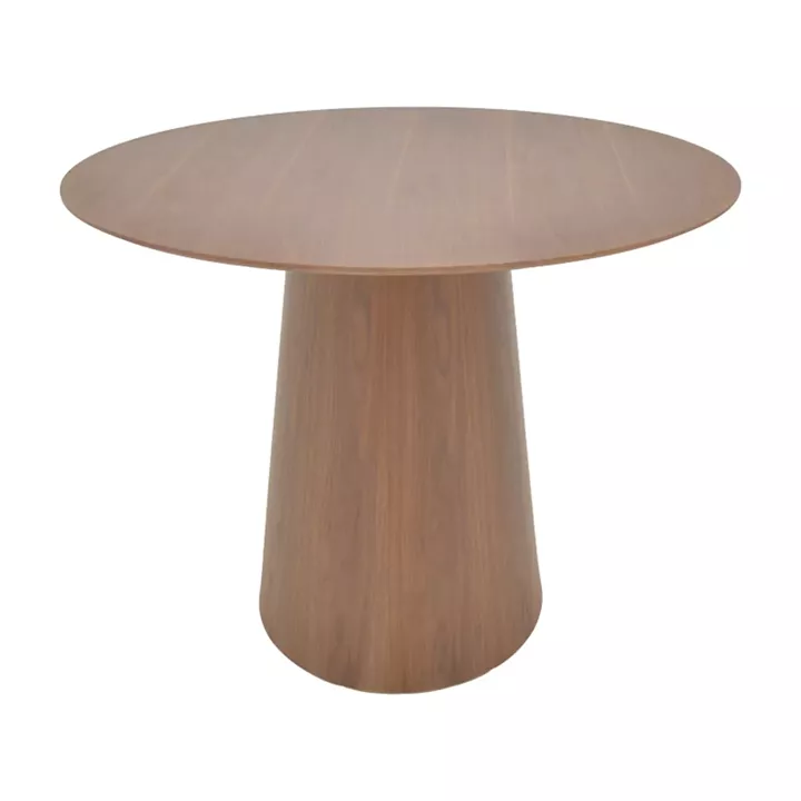 Tραπέζι Donda pakoworld mdf καρυδί Φ100x76εκ