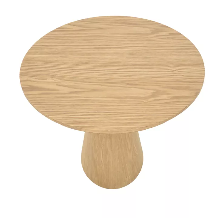 Tραπέζι Donda pakoworld mdf sonoma Φ100x76εκ