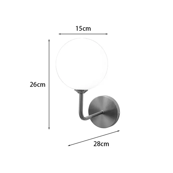 Wall light Cebron pakoworld G9 metal in gold-white color 15x25x28cm